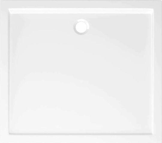 vidaXL Rectangular Acrylic Shower White 80x90x4cm
