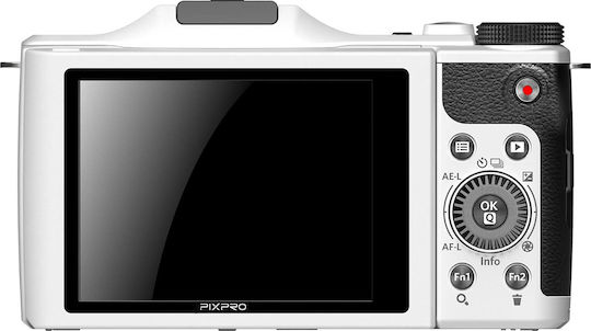 Kodak S1 Mirrorless Φωτογραφική Μηχανή Kit (PixPro 12-45mm F3.5-6.3) Λευκή