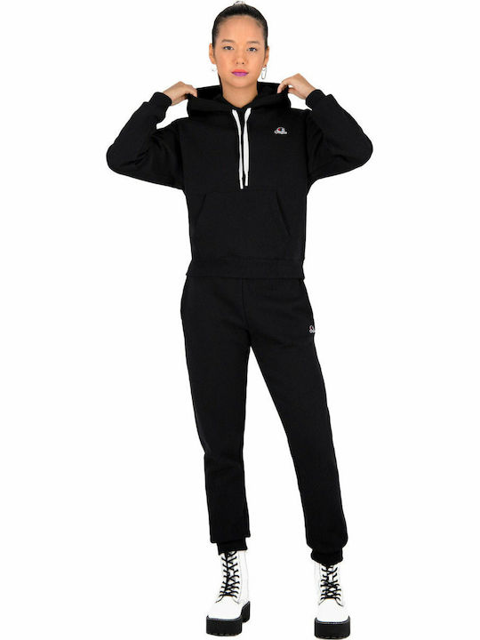 Women's Sweatshirt Hooded Black