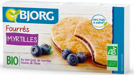 Bjorg Organic Biscuits Whole With Filling Myrtle 1pcs 175gr