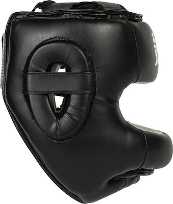 Benlee Facesaver Adult Full Face Boxing Headgear Synthetic Leather Black