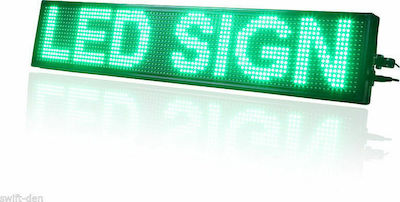 Aido Rolling LED Signs One - Sided Waterproof 100x20cm Green