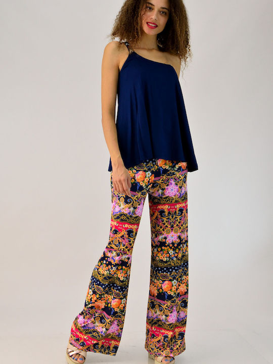 Printed pants Blue 2155