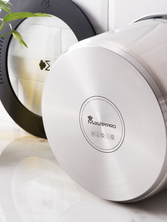MasterPro Smart Βαθιά Ανοξείδωτη Κατσαρόλα 7.21lt / 24cm