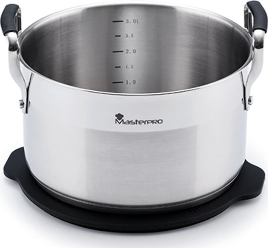MasterPro Smart Дълбока Неръждаема Тенджера 3.6лт / 20см