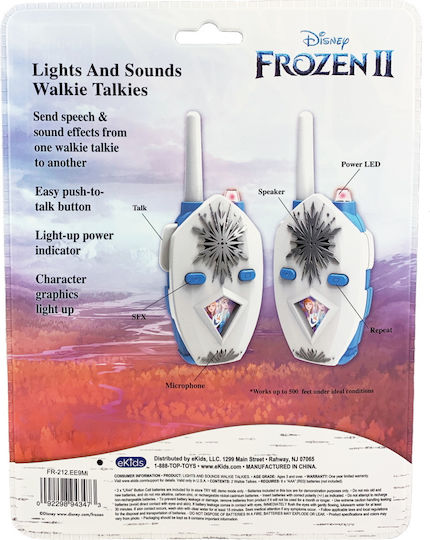 eKids Frozen 2 Kids' Walkie Talkies Frozen for 3+ Years 2 Pieces