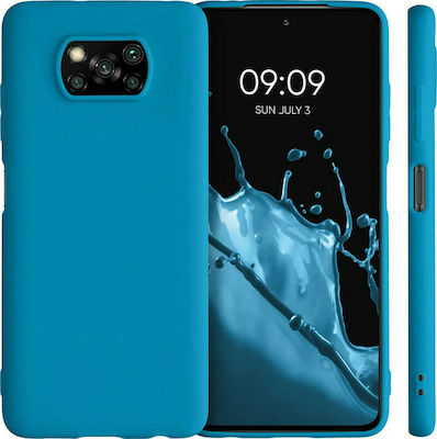 KWmobile Silicone Back Cover Caribbean Blue (Poco X3 NFC / X3 Pro)