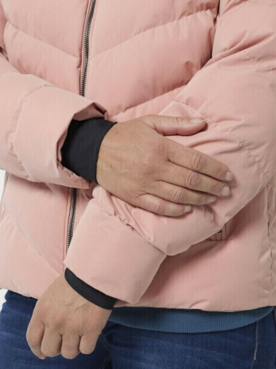 Staten Kurz Damen Puffer Jacke für Winter Desert Rose