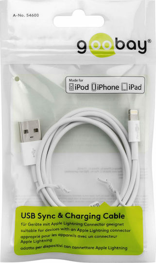 Goobay USB to Lightning Cable Μαύρο 1m (63523)