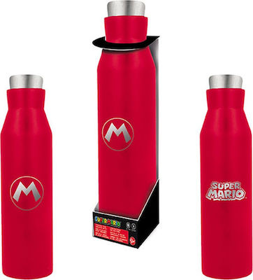 Abysse Kids Stainless Steel Water Bottle Nintendo Red 515ml