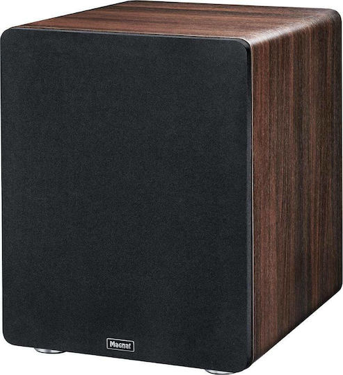 Magnat Alpha RS 12 14242262 Aktiv Subwoofer mit Lautsprecher 12" 120W Braun
