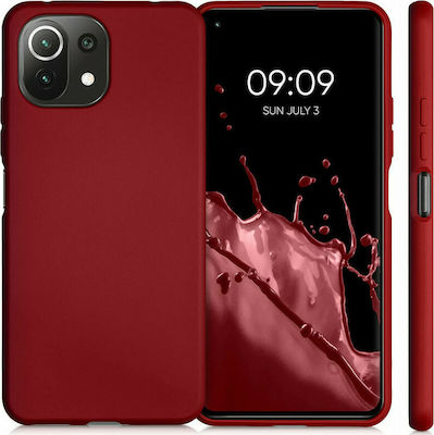 KWmobile Back Cover Σιλικόνης Metallic Dark Red (Mi 11 Lite)