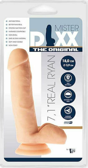 Dream Toys Mr Dixx Real Ryan Ρεαλιστικό Dildo με Όρχεις και Βεντούζα Flesh 18cm