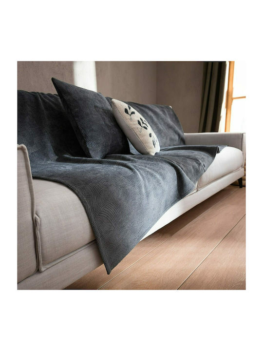 Gofis Home Three-Seater Sofa Throw Nimbus 180x310cm Dark Khaki 447/35