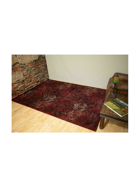 Ezzo Prestige 8032HH Teppich Rechteckig Synthetisch,Polyester/Cotton/Leather Burgundy