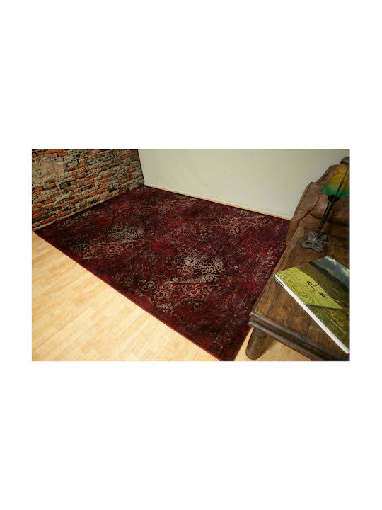 Ezzo Prestige 8032HH Teppich Rechteckig Synthetisch,Polyester/Cotton/Leather Burgundy
