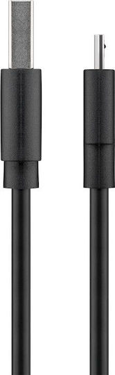 Goobay Regular USB 2.0 to micro USB Cable Μαύρο 1m (72227)