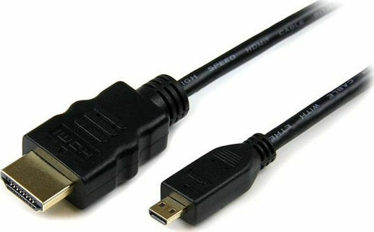 StarTech Cable HDMI male - micro HDMI male 0.5m Μαύρο