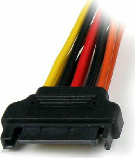 StarTech 15-Pin SATA III to 15-Pin SATA III Cable 0.15m Multicolour (PYO2LSATA)