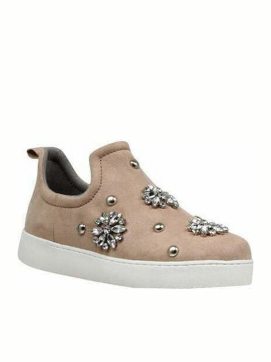 Perfume2 Athletic Γυναικεία Slip-On Πάνινα Nude