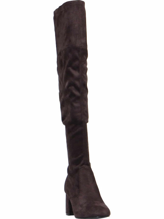 Ravin2 Wildleder Damenstiefel Über dem Knie Gray