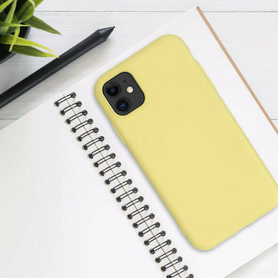 KWmobile Rubberized Coperta din spate Silicon Mellow Yellow (iPhone 11) 50791.216