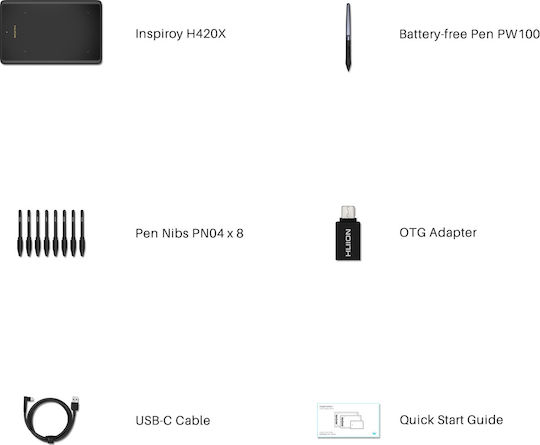Huion Inspiroy H420X Γραφίδα Σχεδίασης
