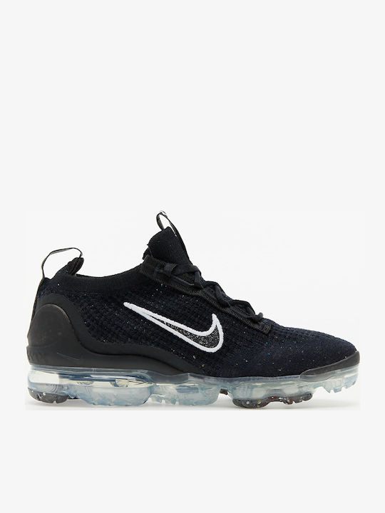 Air Vapormax 2021 Flyknit Дамски Маратонки Black / Metallic Silver / White