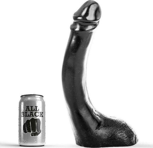 All Black Fisting Dildo Πρωκτικό Dildo Black 29cm