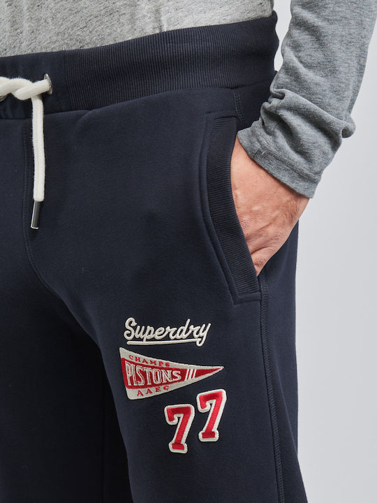 Collegiate Joggers Παντελόνι Φόρμας με Λάστιχο Navy Μπλε