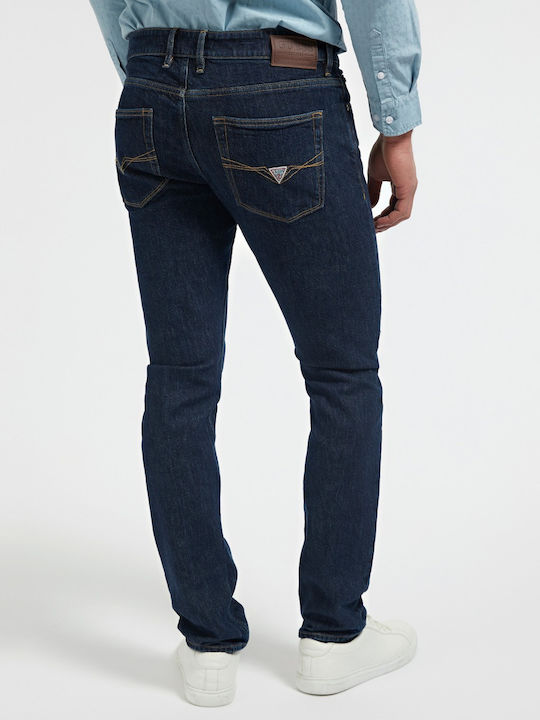 Guess Ανδρικό Παντελόνι Τζιν σε Slim Εφαρμογή Dark Vintage Wash