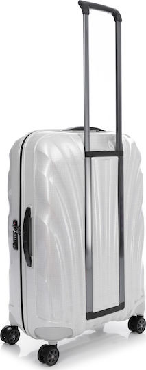 Samsonite C-Lite Spinner 75/28 122861 Large Travel Suitcase Hard White with 4 Wheels Height 75cm