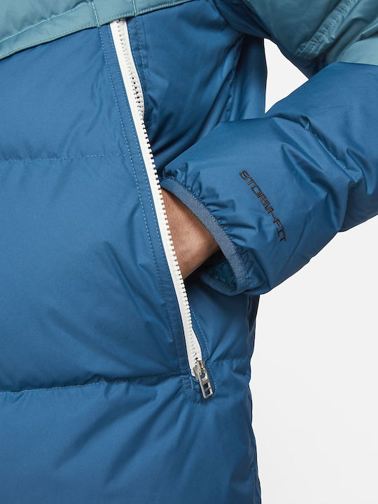 Jachetă de Iarnă Sport Wear Storm Fit Puffer Rift Albastru / Albastru Court