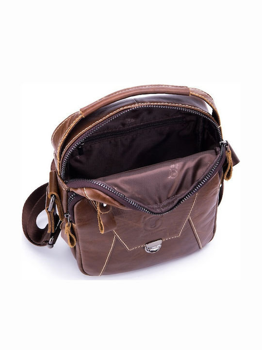 Leather Men's Bag Shoulder / Crossbody Brown