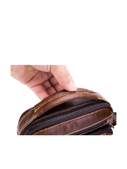 Leather Men's Bag Shoulder / Crossbody Brown