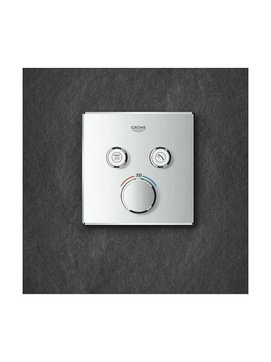 Grohe Grohtherm Smart Control für Dusche 2 Ausgänge Edelstahl