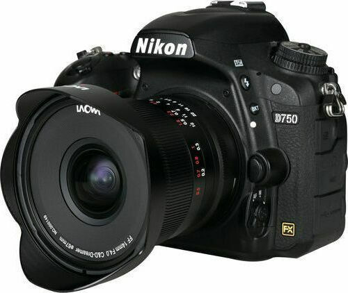 Laowa Full Frame Φωτογραφικός Φακός 14mm f/4 Zero-D Ultra-Wide Zoom για Nikon F Mount Μαύρος