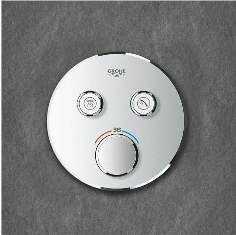 Grohe Grohtherm Smart Control Built-in Faucet Mixer for Shower 2 Exits Inox Copper