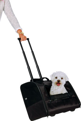 Trixie Elegance Dog/Cat Carrying Black Trolley for 10kg Pets L41xW31xH45cm