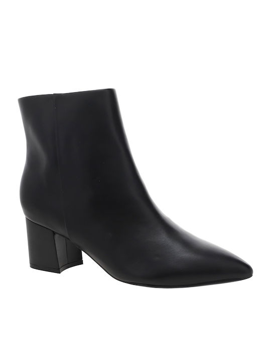 Iliora3 Sy Konto Leather Women's Ankle Boots Black