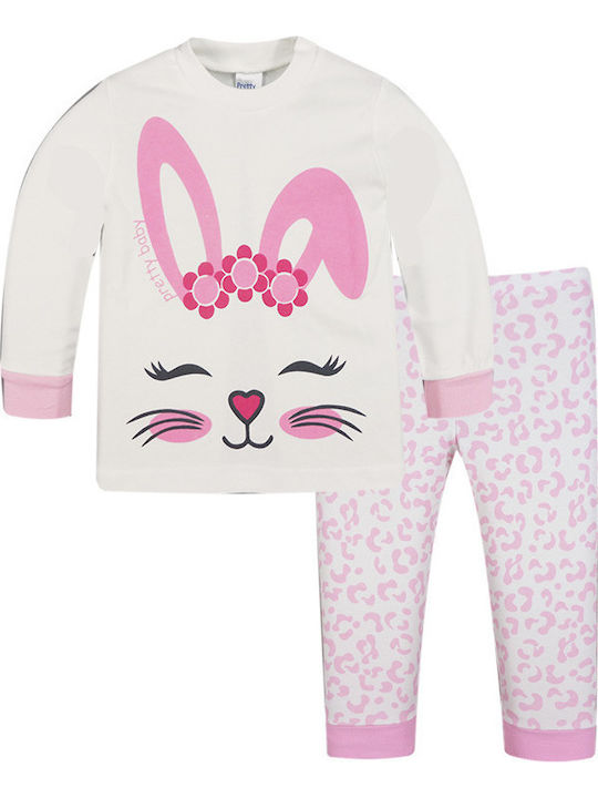 Pretty Baby Детска пижама Зимна Екрю