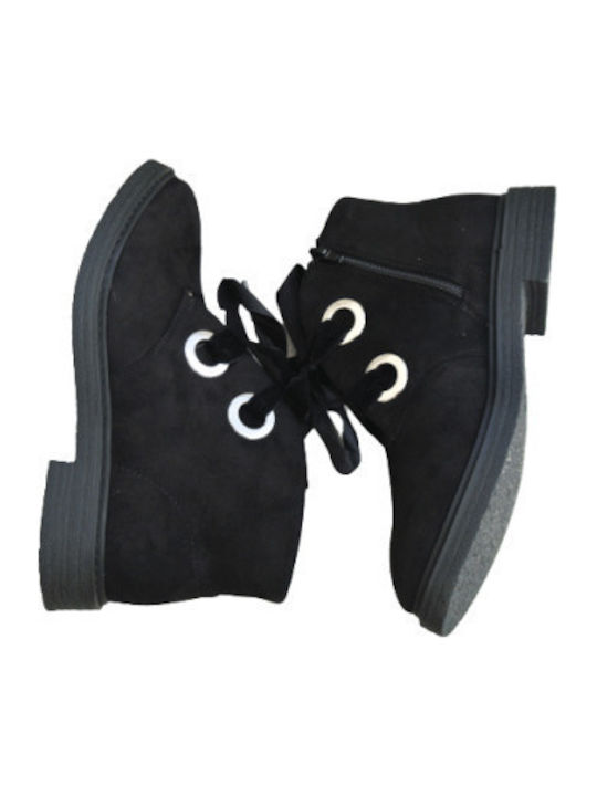 La Coquette Black Suede Spanish Made Boots