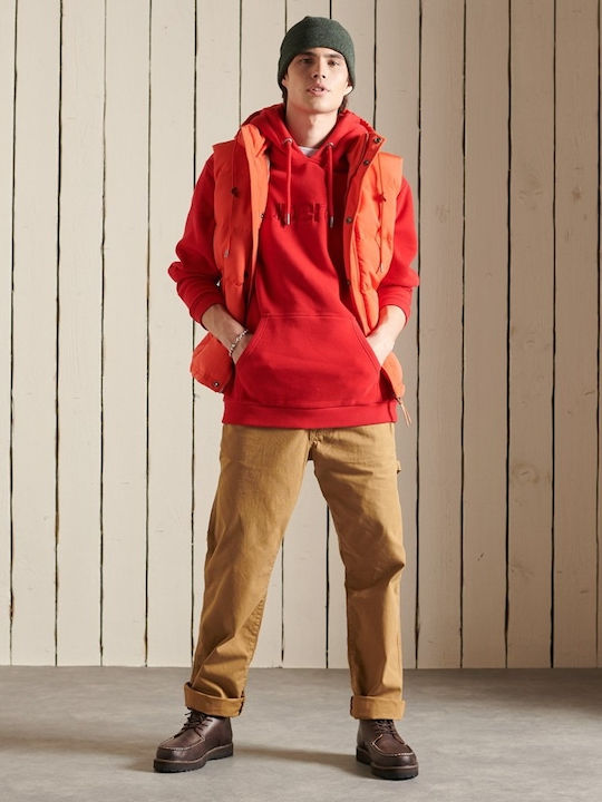 Sweatshirt with Hood Red