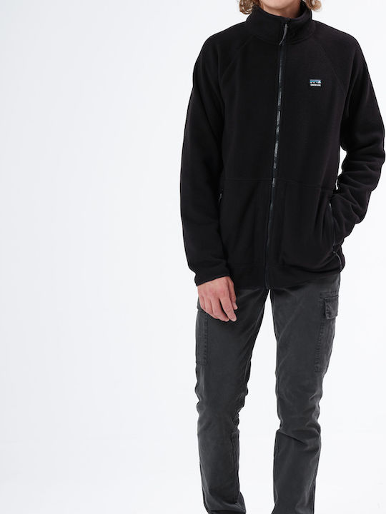 212.EM29.109 Men's Fleece Cardigan Black
