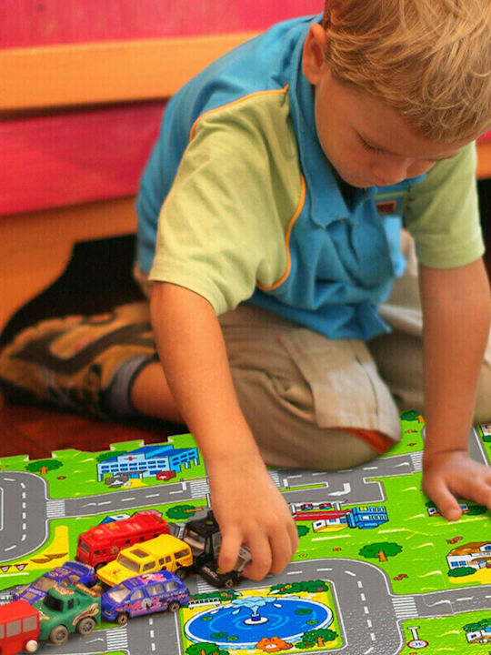 Relaxdays Puzzle De Podea Interactiv Cu Drumuri 9 Piese