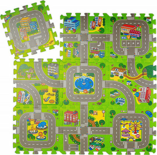 Relaxdays Puzzle De Podea Pentru Copii 9 Piese