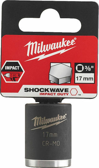 Milwaukee Socket Pneumatic Hex with Square Drive 3/8" Diameter 17mm