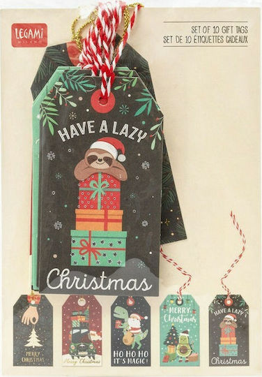 Legami Milano Gift Tags Happy Christmas Коледна Декорация 10бр (Различни дизайни)