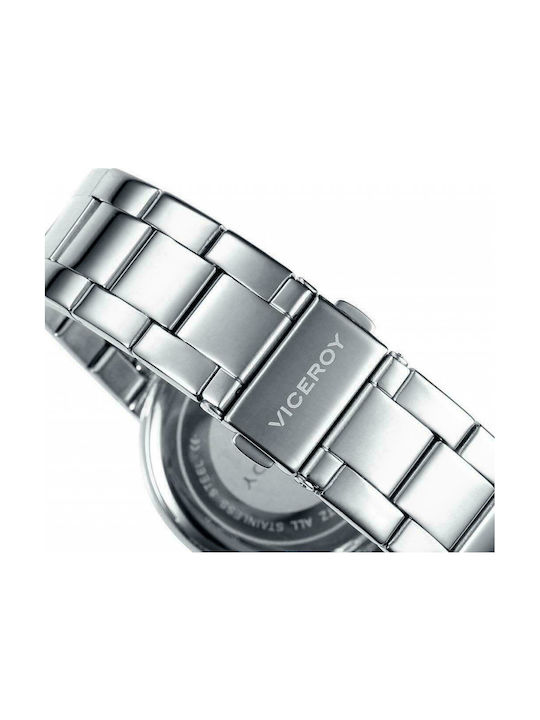 Viceroy Watch Chronograph with Silver Metal Bracelet