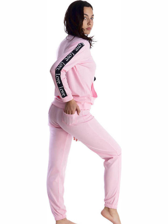 Rachel Winter Damen Pyjama-Set Rosa